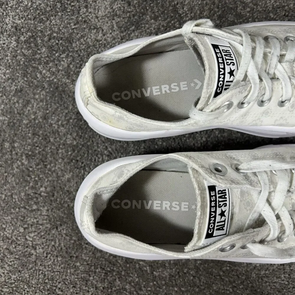 Converse CTAS Move OX A00841C Women's Size 9 Tonal Floral Platform Shoes Used - Picture 10 of 13